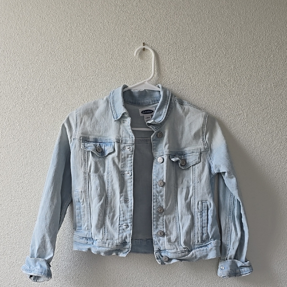 Old Navy Blue Cropped Jean Jacket